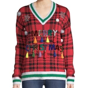 Merry Christmas mirrored ugly sweater